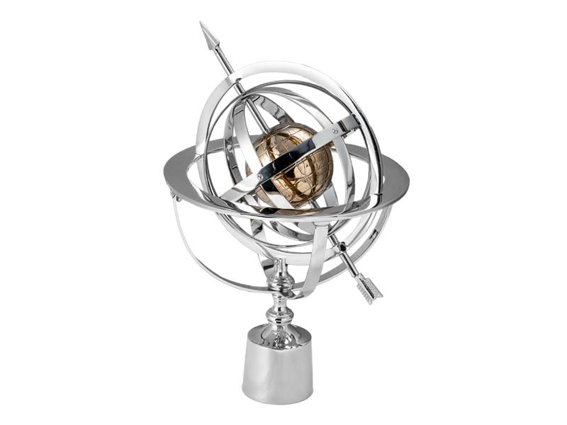 LMDR ARMILLARY NICKEL SHINY BRASS 29X31X41,5 CM