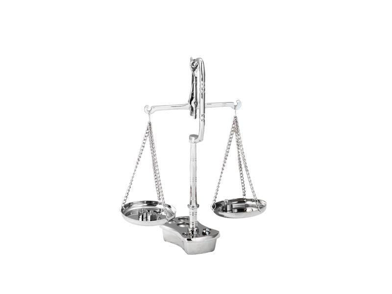 LMDR BRASS DECORATIVE SCALE NICKEL FINISH 7,5X16X22,5 CM