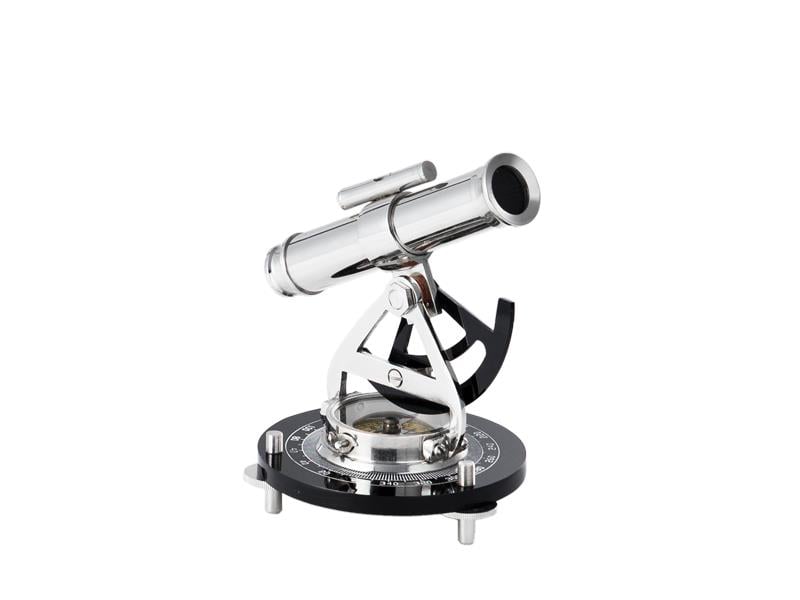 LMDR DECORATIVE THEODOLITE NICKEL BLACK 10X16X14 CM