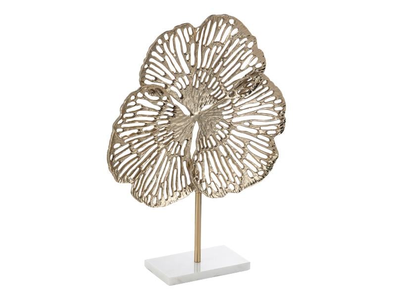 LMDR GINKGO GOLD LARGE SCULPTURE 39X10X47 CM
