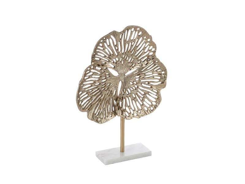 LMDR GINKGO GOLD SMALL SCULPTURE 30X8X38 CM