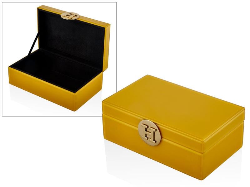 LMDR MUSTARD YELLOW LARGE RECTANGULAR BOX 26X15X10CM