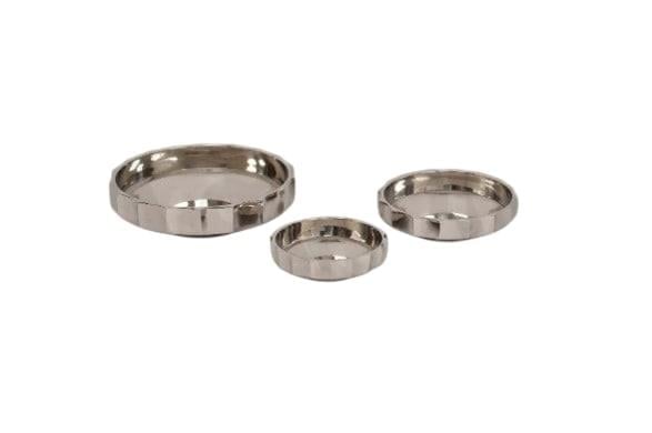 LMDR RIANA NICKEL LARGE BOWL 26X7,5 CM