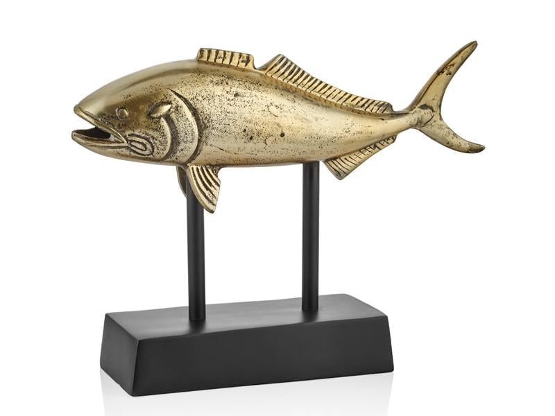 LMDR SMALL FISH ANTIK GOLD 10X42X32 CM