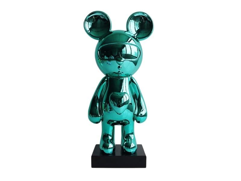 LMDR STANDING MOUSE TURQUISE 29X20X52 CM
