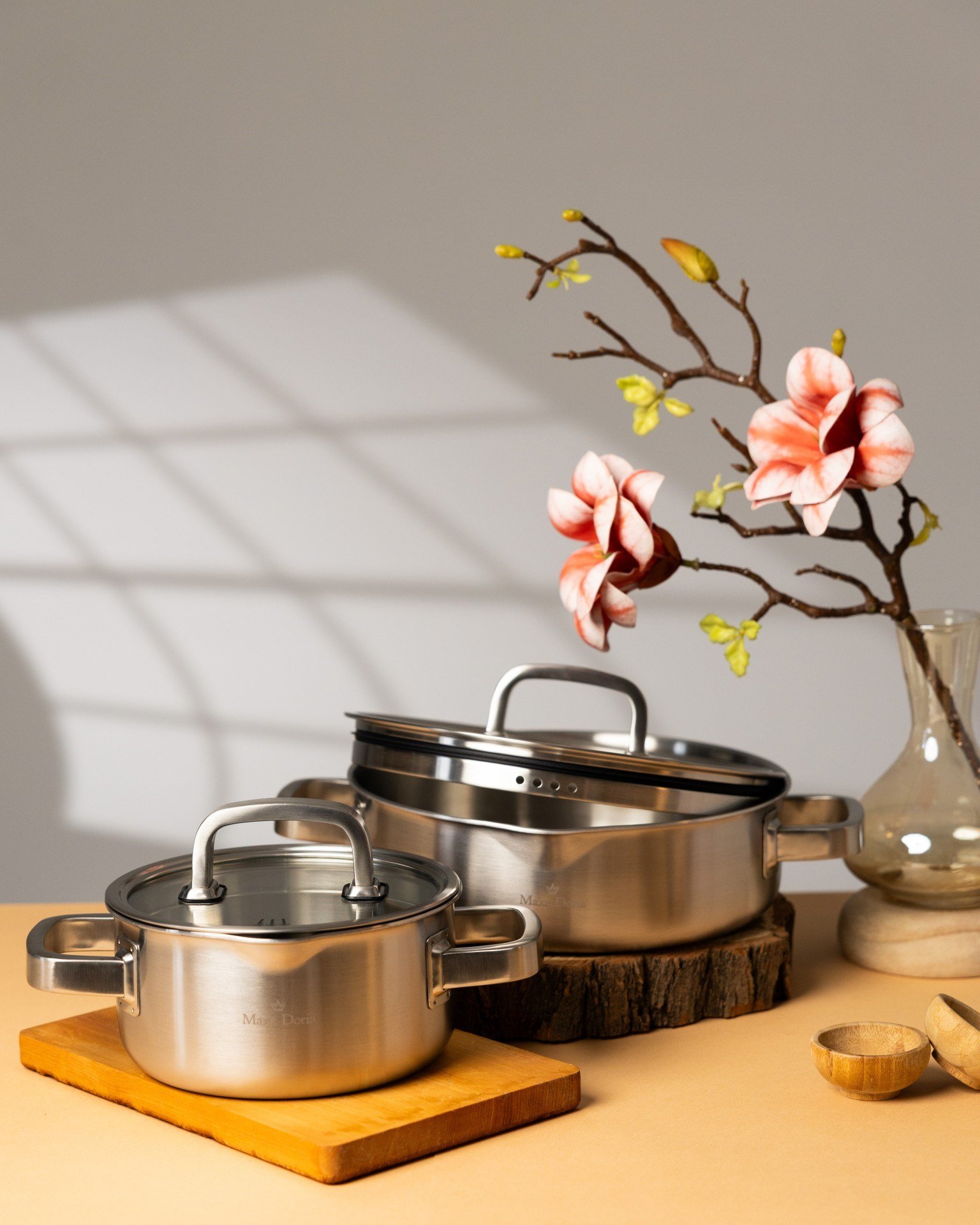 Maxx Doria Steel Forge 8 Parça Tencere Takımı Pa3028