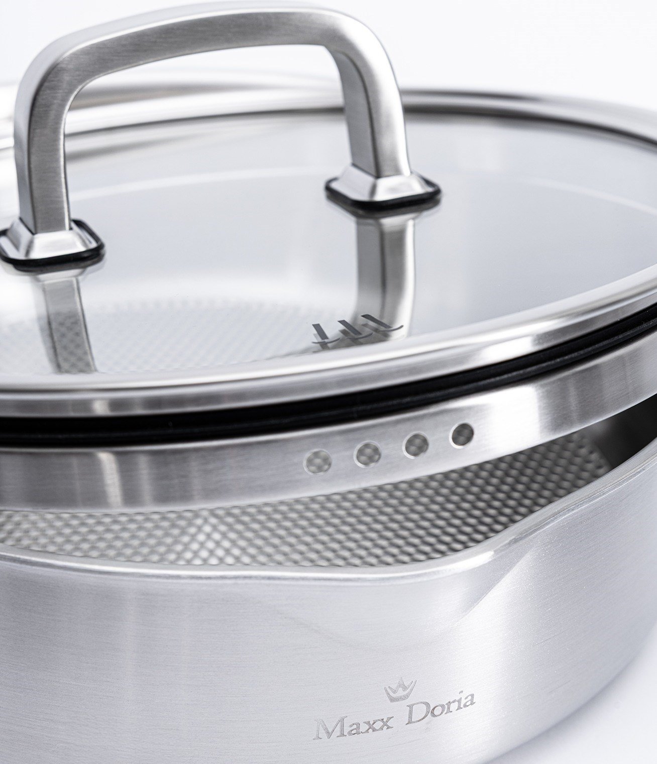Maxx Doria Steel Forge 8 Parça Tencere Takımı Pa3028