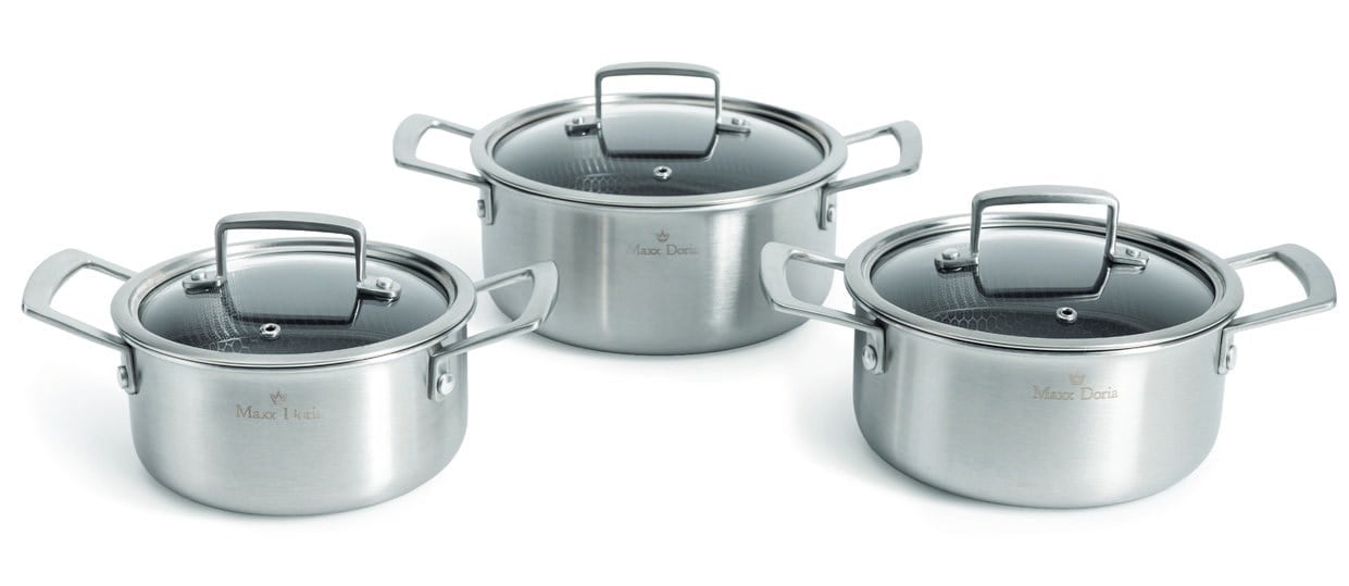 Maxx Doria Steel Fusion Jr 6 Parça Tencere Takımı Pa3040