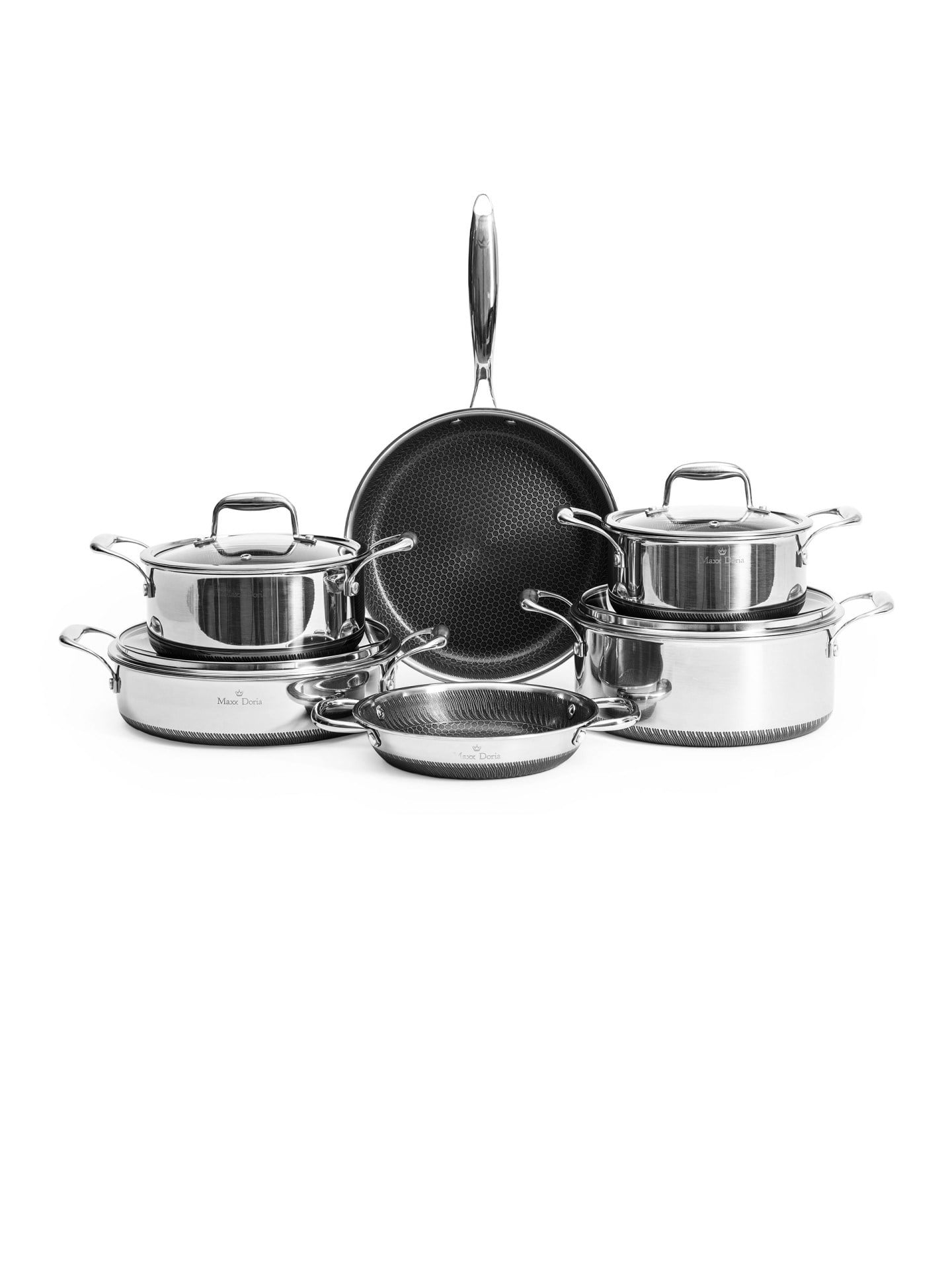 Maxx Doria Steel Fusion Mirror 10 Parça Tencere Takımı Pa3038