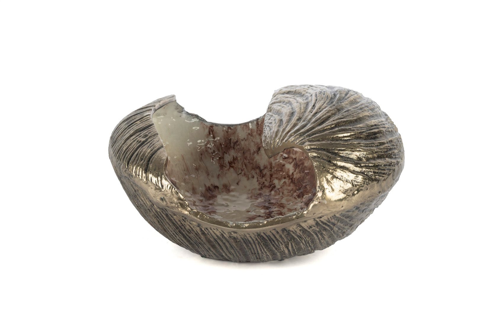 Mikasa Antik Gold Mor Beyaz Desenli Dek Kase 34x30x18cm