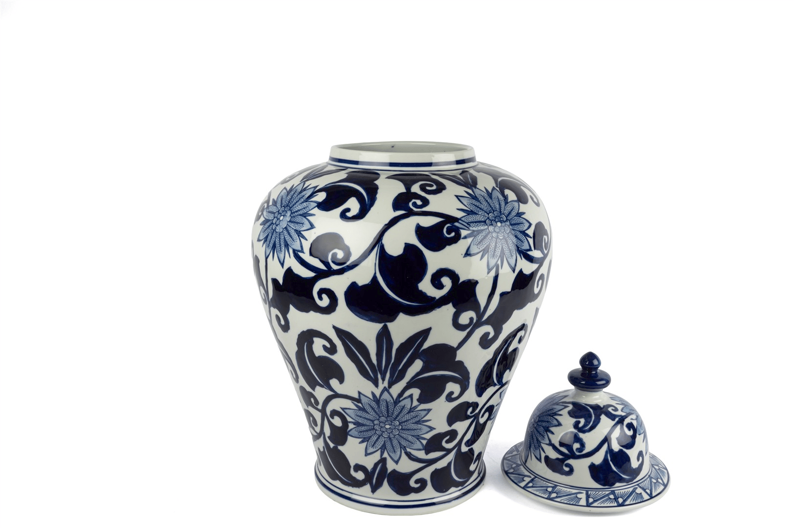 Mikasa Blue Blanc Kapaklı Küp 38x60cm