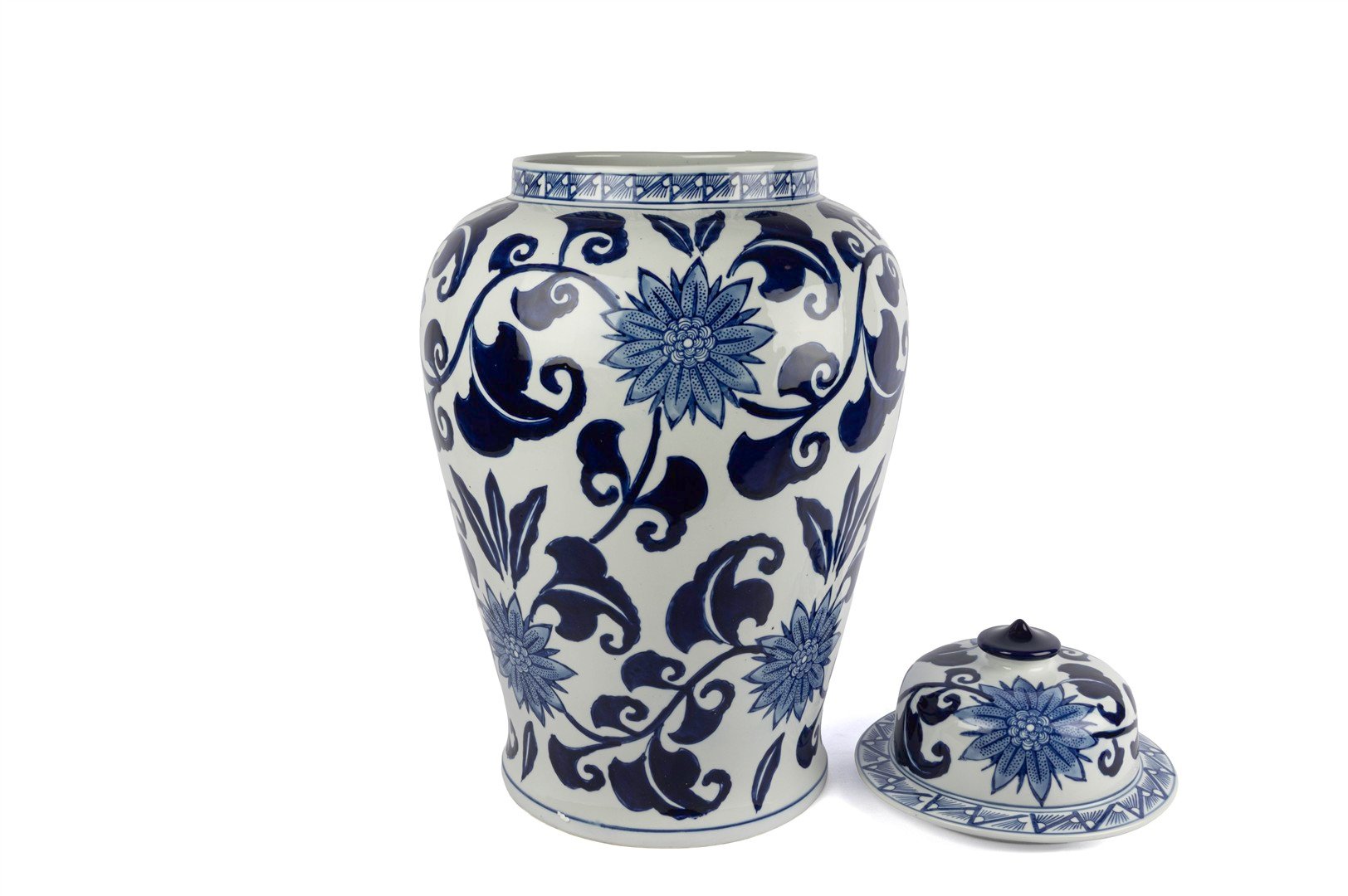 Mikasa Blue Blanc Kapaklı Küp 38x60cm