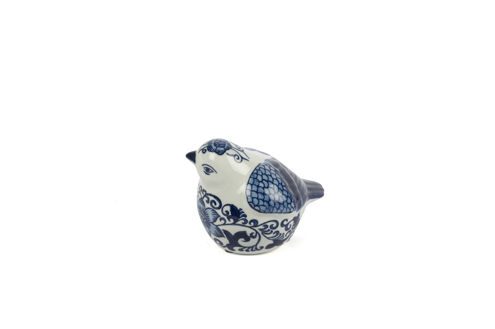 Mikasa Blue Blanc Kuş Dek Obje 15x12cm