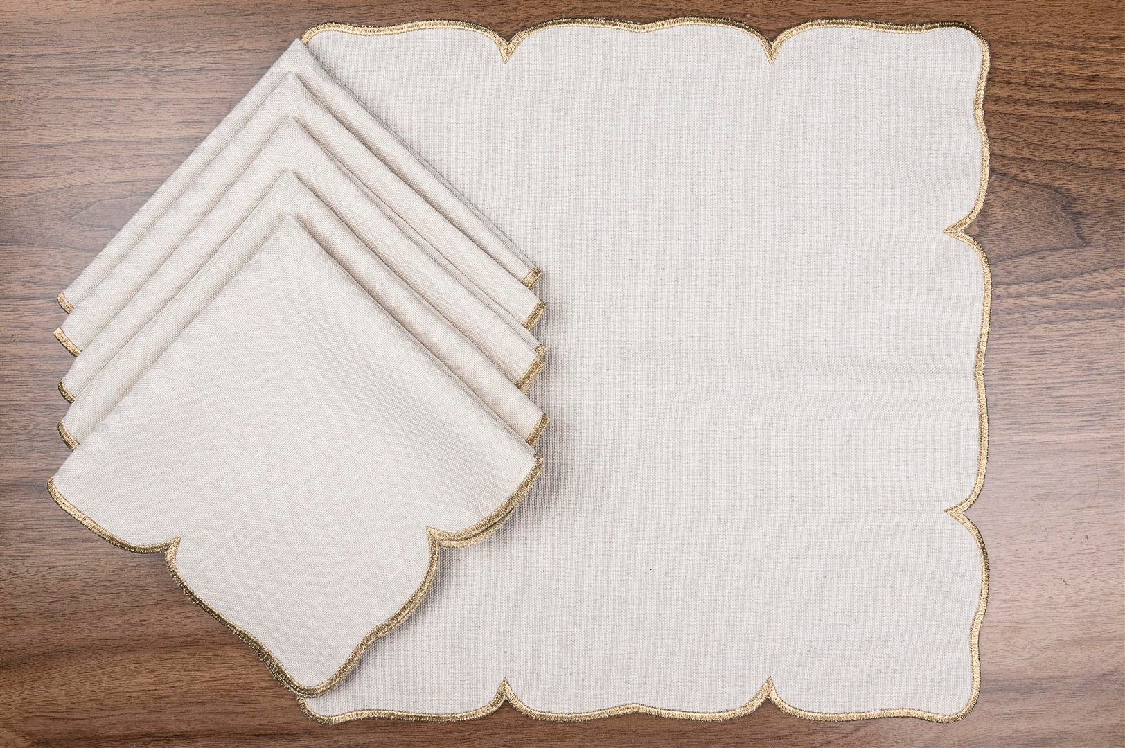 MİKASA CARLA ALTIN PEÇETE 6LI 40X40 CM