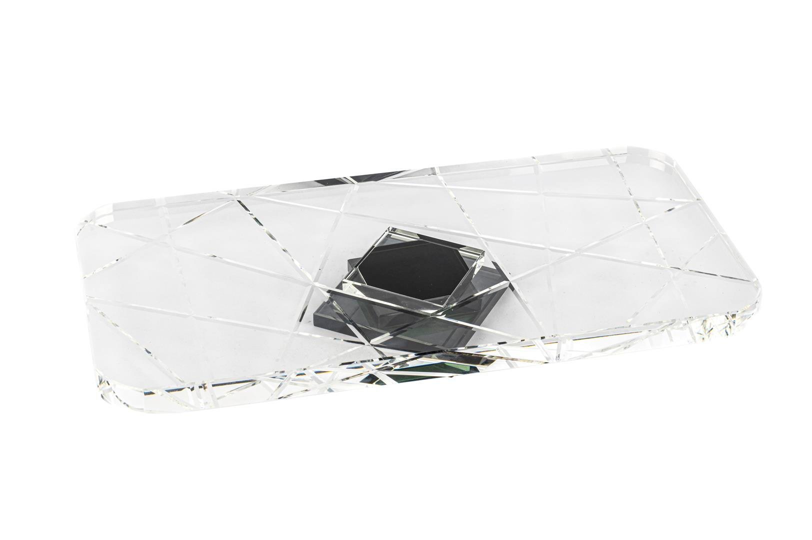 MİKASA Clear Siyah Ayaklı Tepsi 30x15x4cm