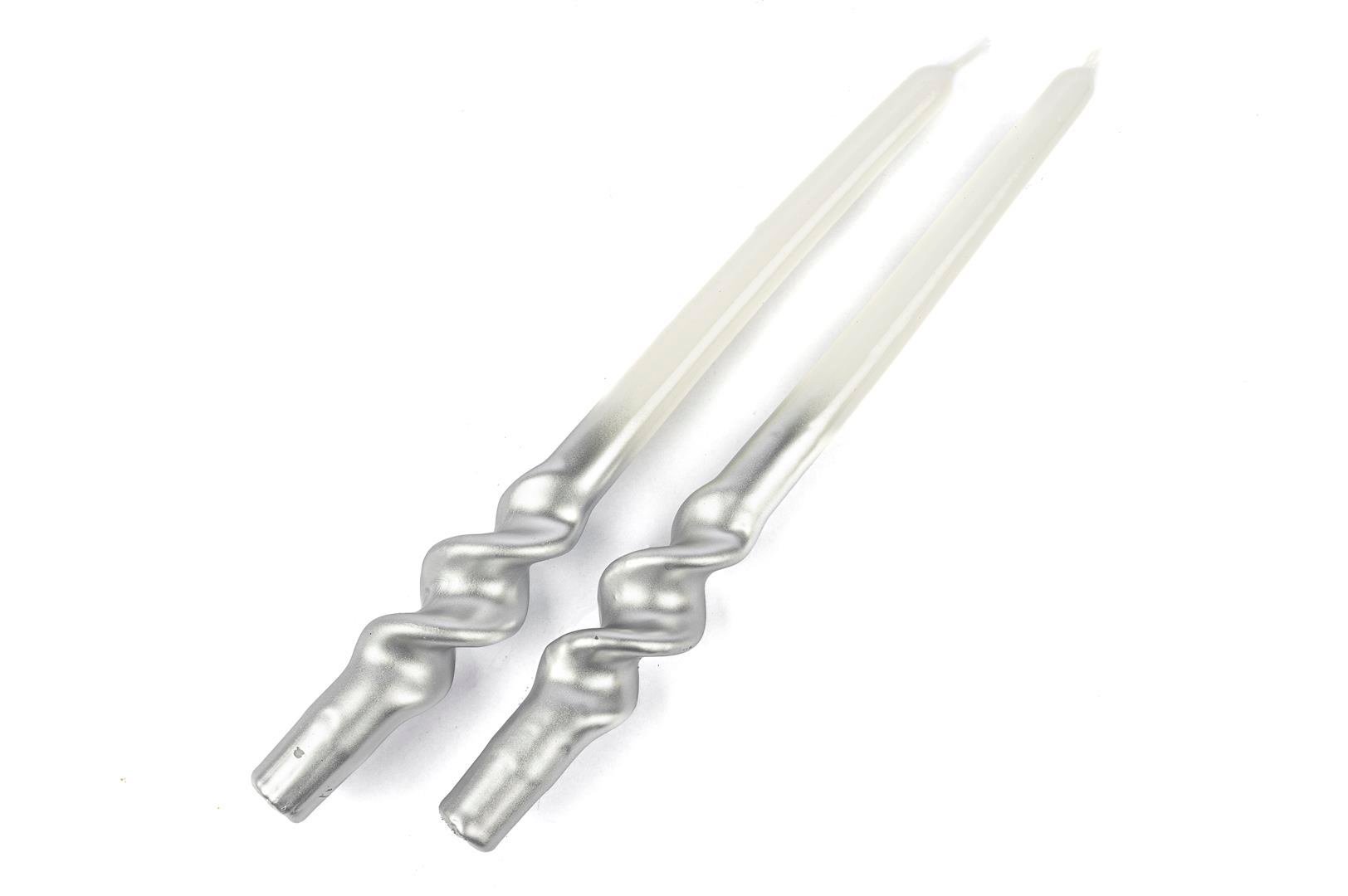 MİKASA GÜMÜŞ BEYAZ 2Lİ MUM 30 CM