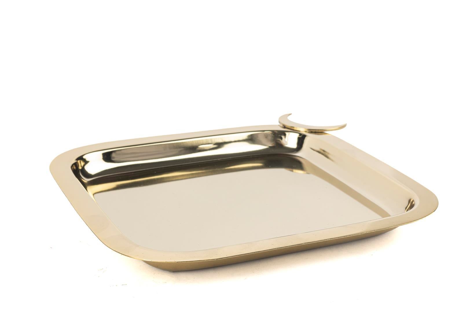 MİKASA Hilal Gold Dekor Tepsi 24x24cm