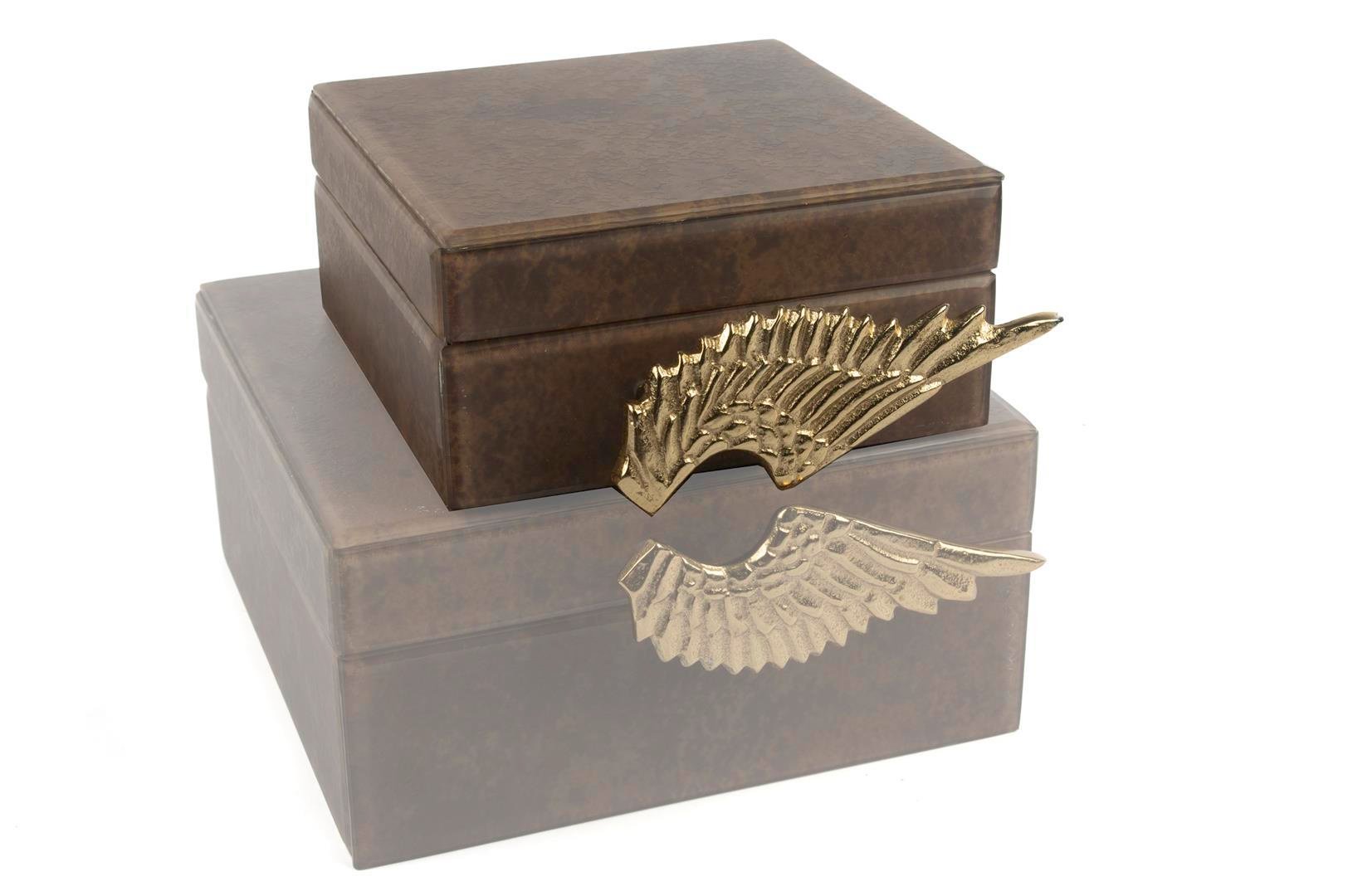 mikasa Kahve Gold Kulplu Kutu 17x17x8cm