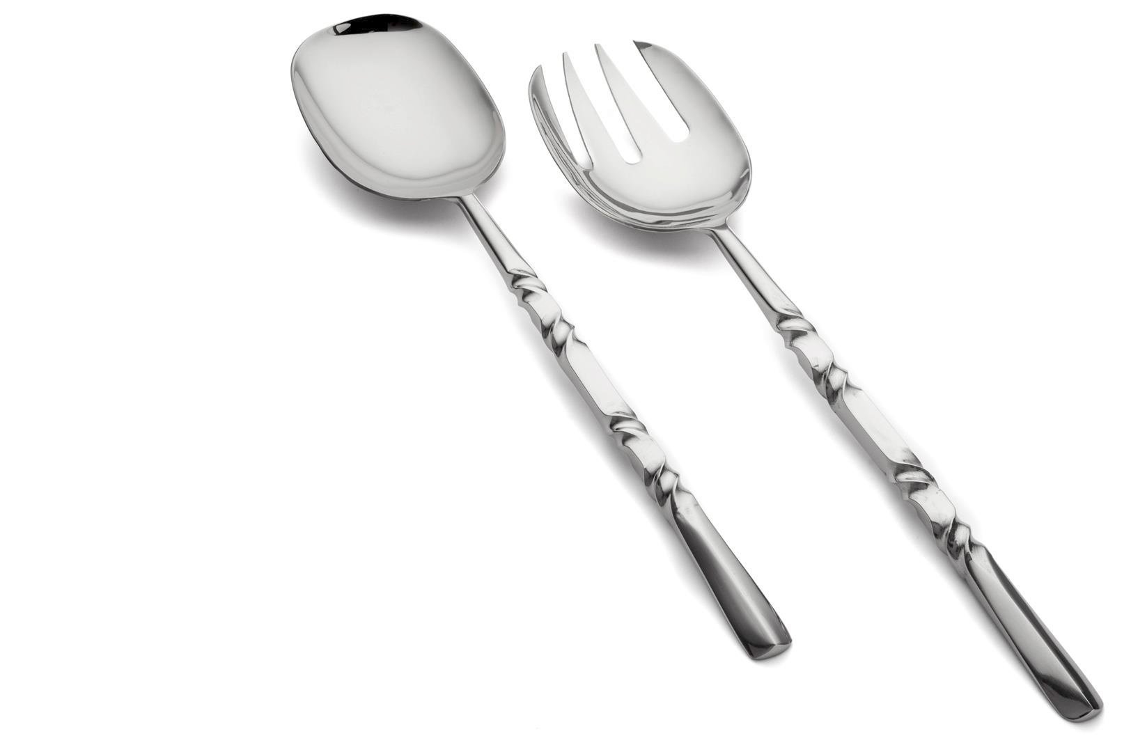 mikasa Natty Gümüş 2li Salata Servis Seti