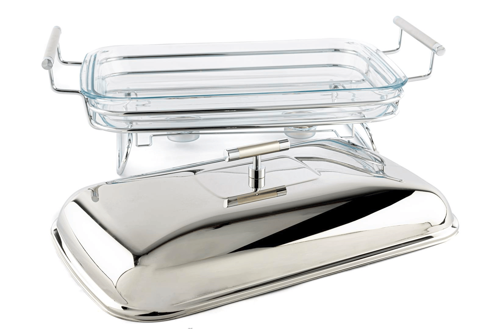 Mikasa Perle Çelik Kapaklı Dik Isıtıcılı Servis 47x25x19cm