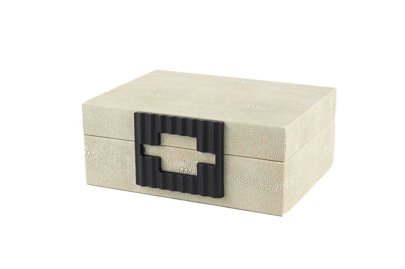 MİKASA SANDY AHŞAP DERİ KAPLI KUTU 20*15*8CM