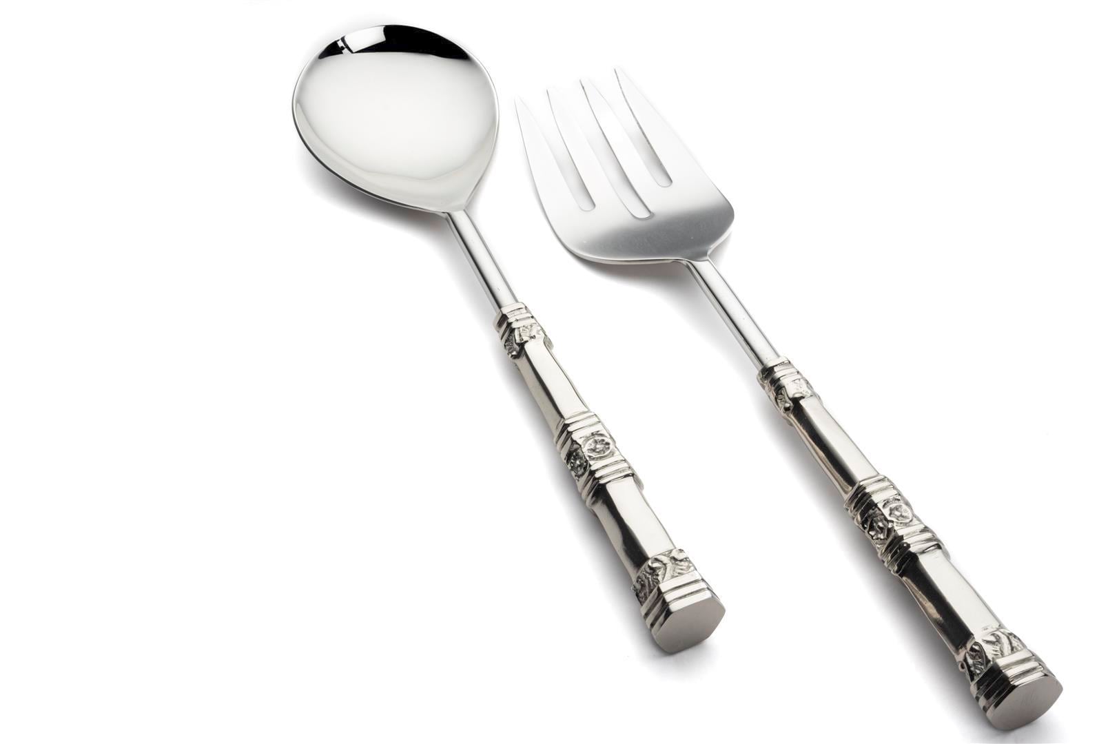 mikasa Shay Gümüş 2li Salata Servis Seti