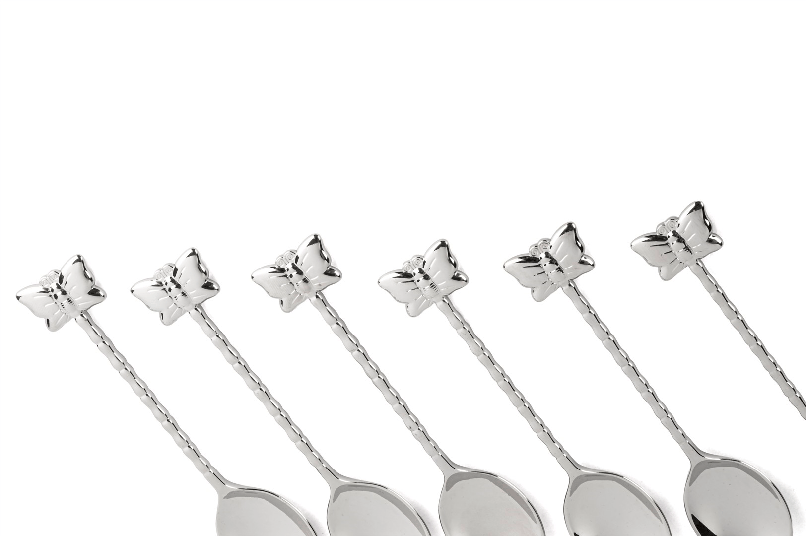 Mikasa Silver 6lı Kelebek Figürlü Çay Kaşığı