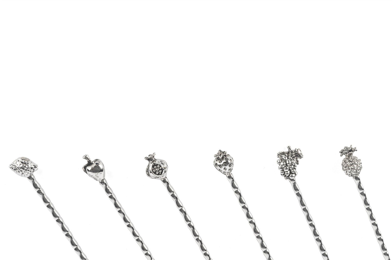Mikasa Silver 6lı Meyve Figürlü Çay Kaşığı