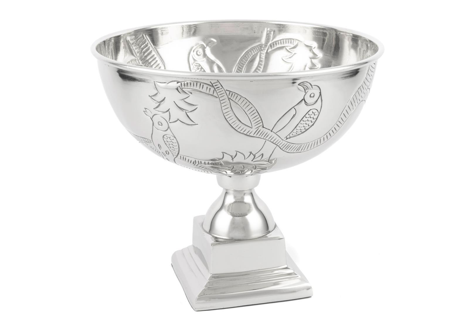 MİKASA SİLVER AYAKLI METAL KASE 30X29 CM