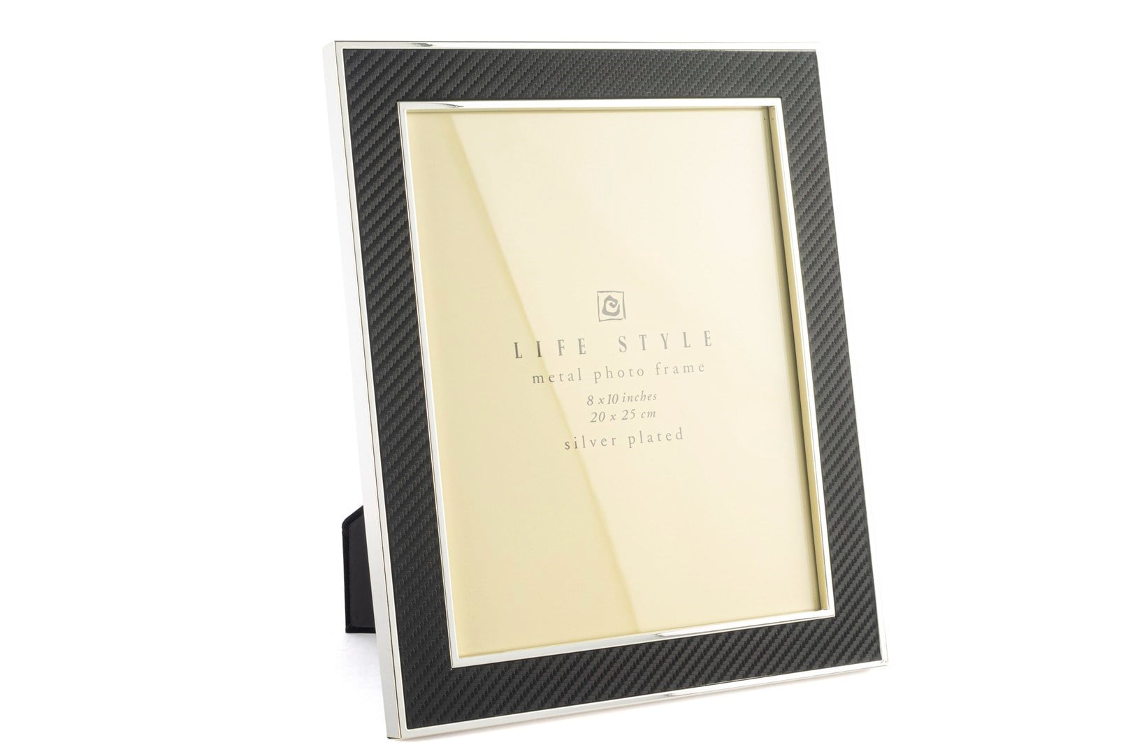 Mikasa Silver Kenarlı Siyah Kumaş Çerçeve 20x25cm
