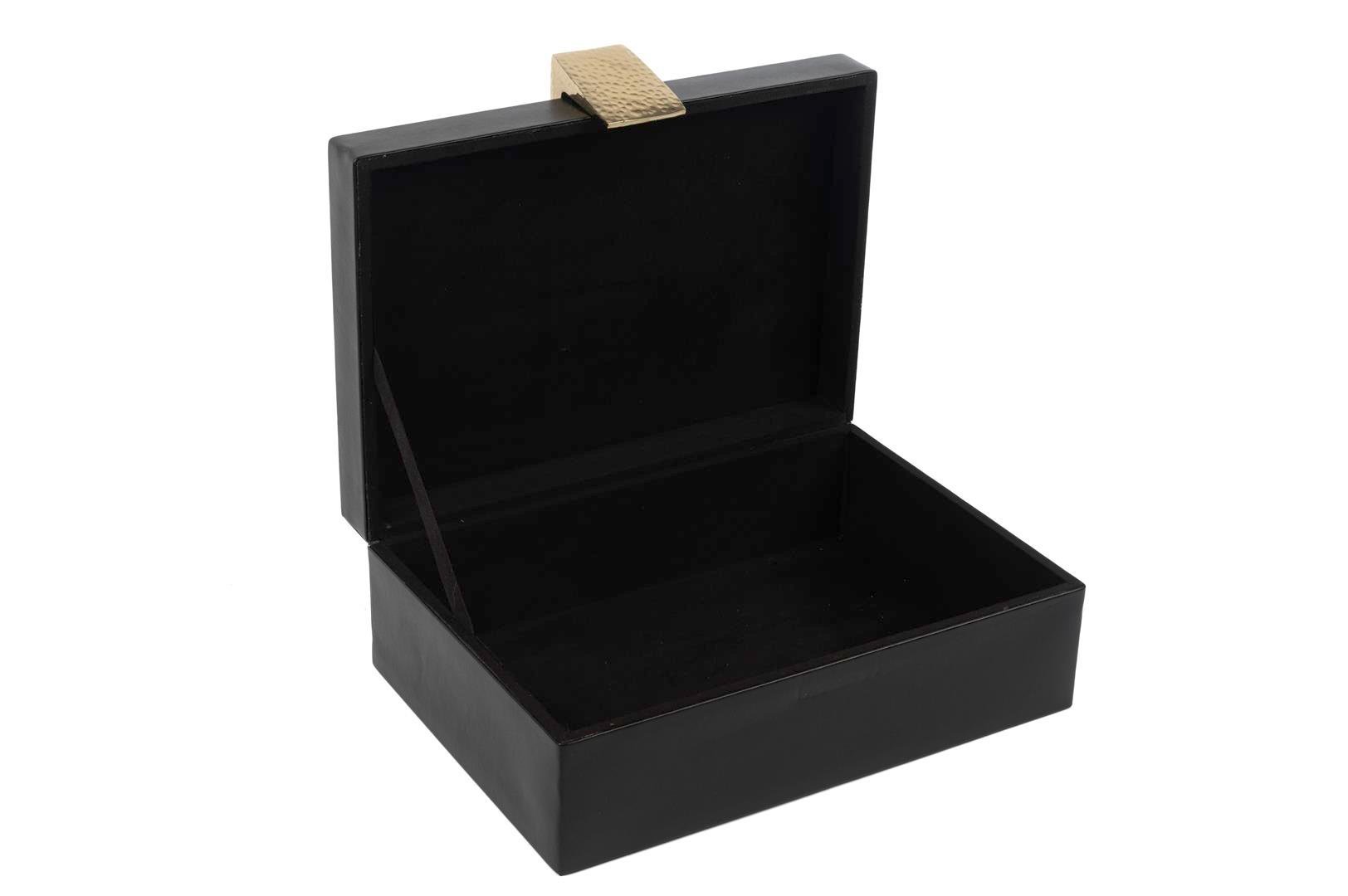 MİKASA Siyah Gold Şeritli Kutu 30x23x13cm