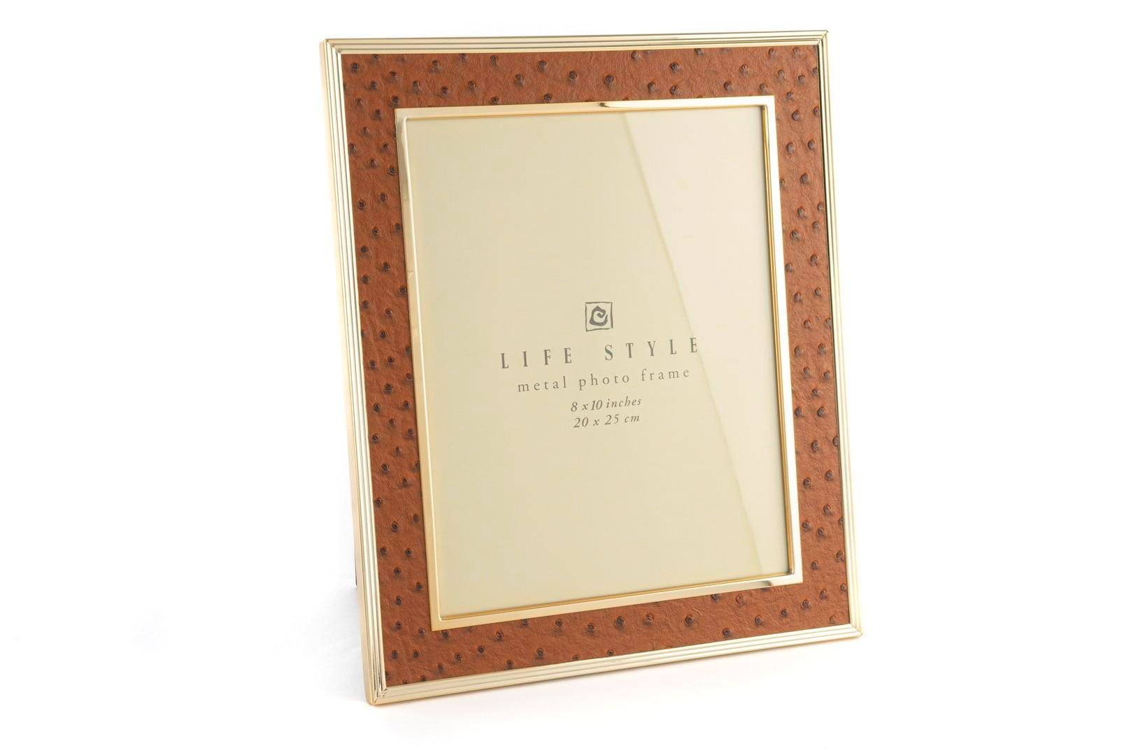MİKASA Tarçın Gold Deri Çerçeve 20x25cm