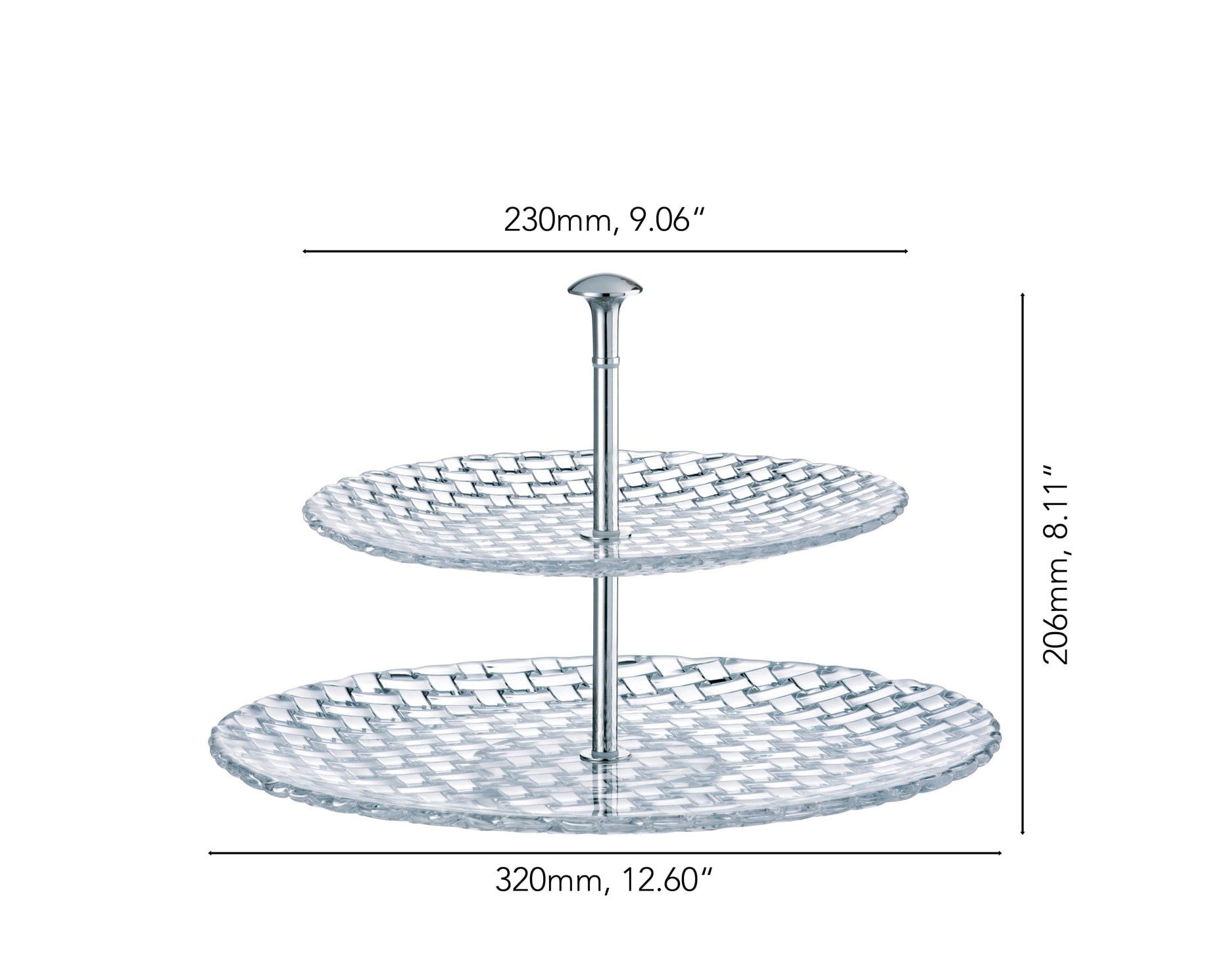 Nachtmann Bossa Nova 2 Katlı Servis 32 Cm