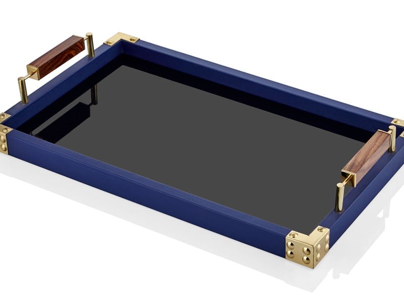 Navy Blue Large Tray 51X30,5X9 Cm