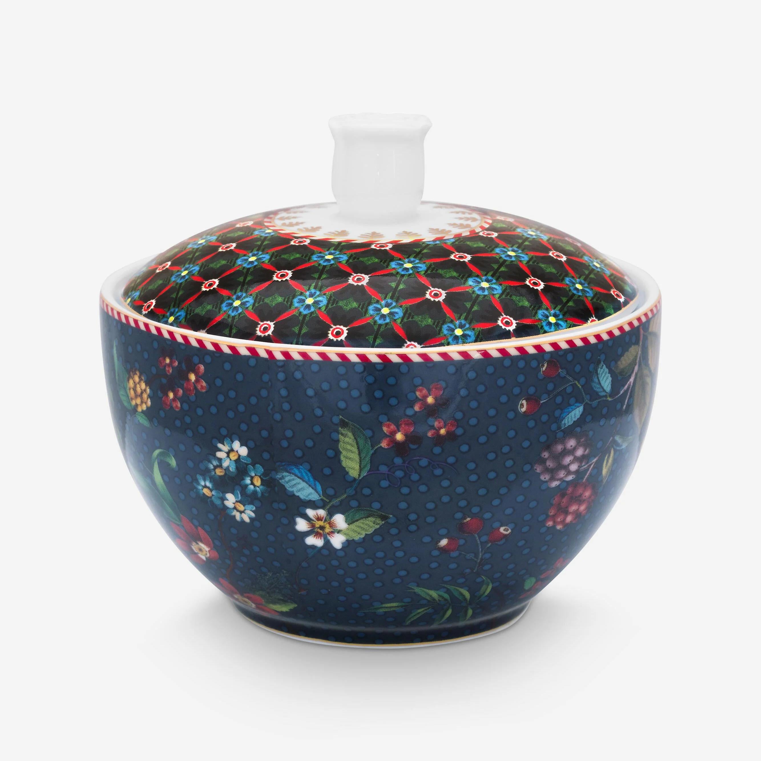 PIP STUDIO Berry Blues Collection Mavi Porselen Şekerlik 300 Ml