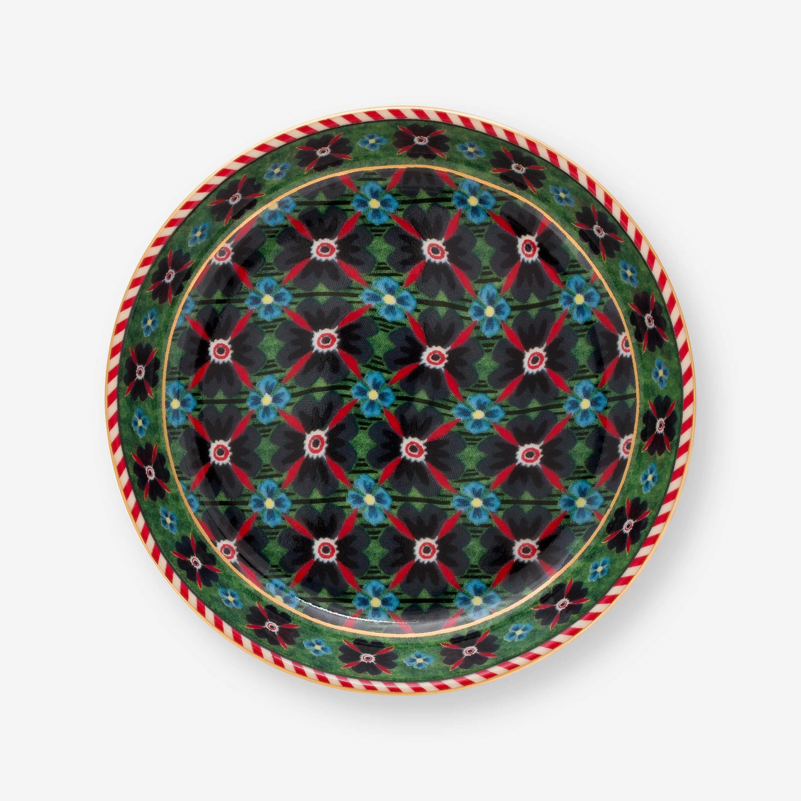 PIP STUDIO Berry Blues Collection Yeşil Porselen Çay Tabağı 9 Cm