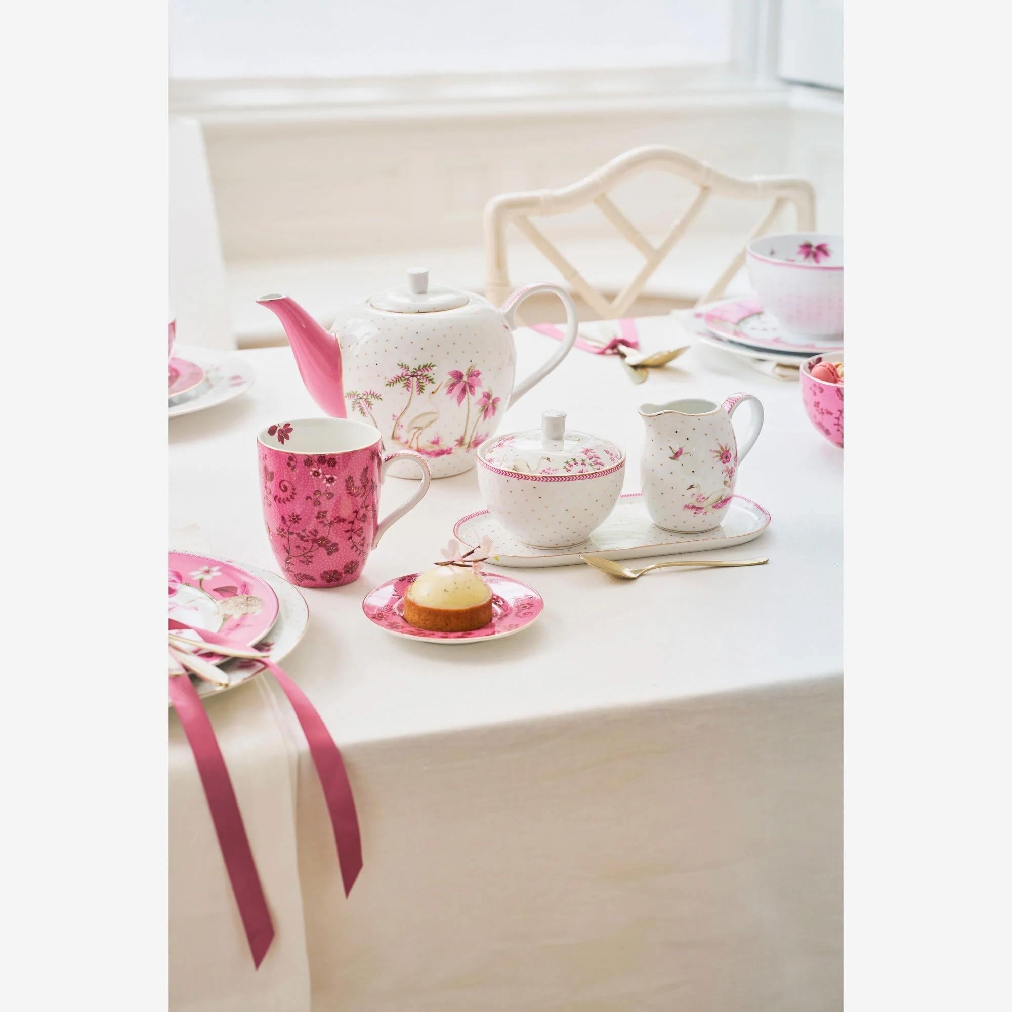 Pip Studio Beyaz Porselen Servis Tabağı 25 Cm Jolie Collection