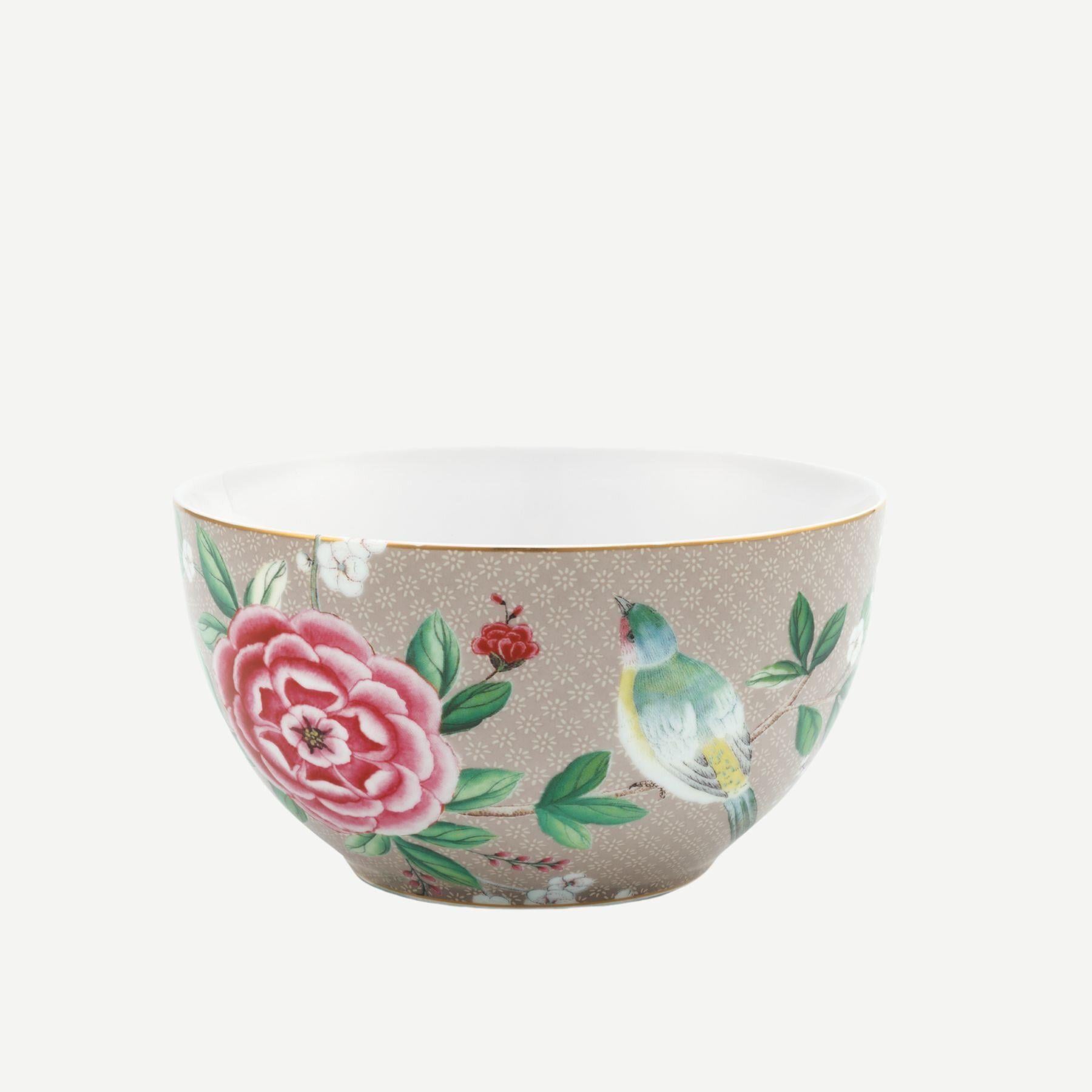 PIP STUDIO BLUSHİNG BİRDS HAKİ KASE 15 CM