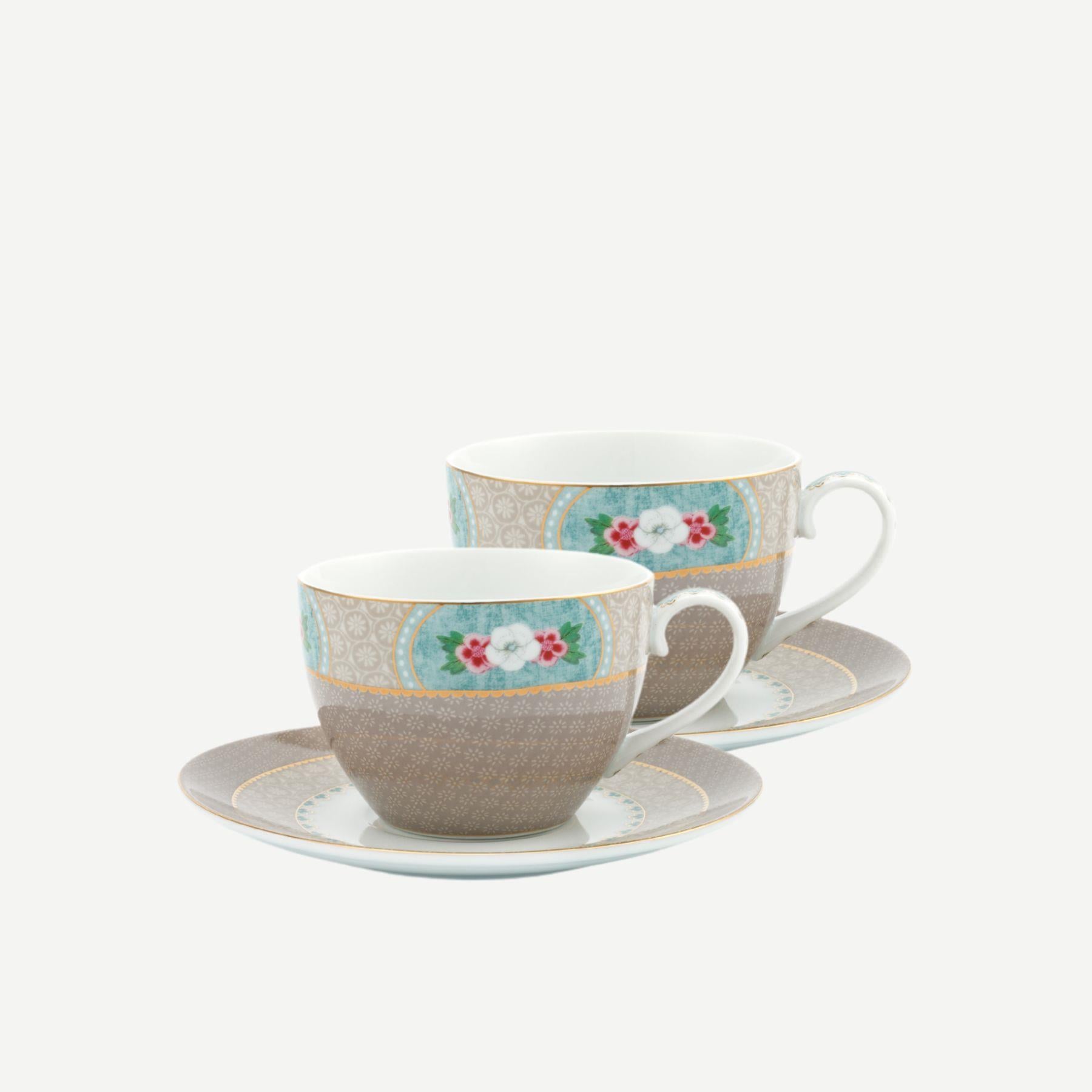 PIP STUDIO BLUSHİNG BİRDS İKİLİ HAKİ ÇAY FİNCANI SETİ 280 ML.