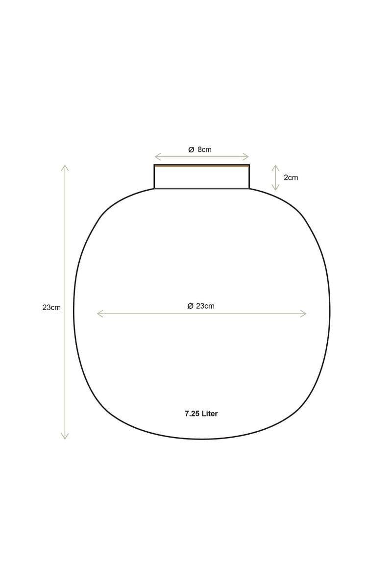 PIP STUDIO Dot Delight  Altın / Mavi Vazo 23 CM