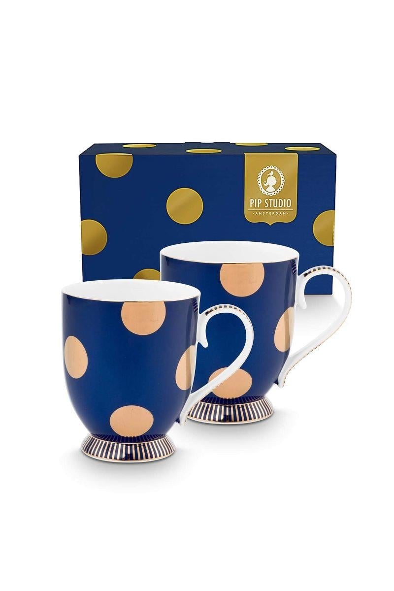 PIP STUDIO Dot Delight  İkili Altın /KUPA SET