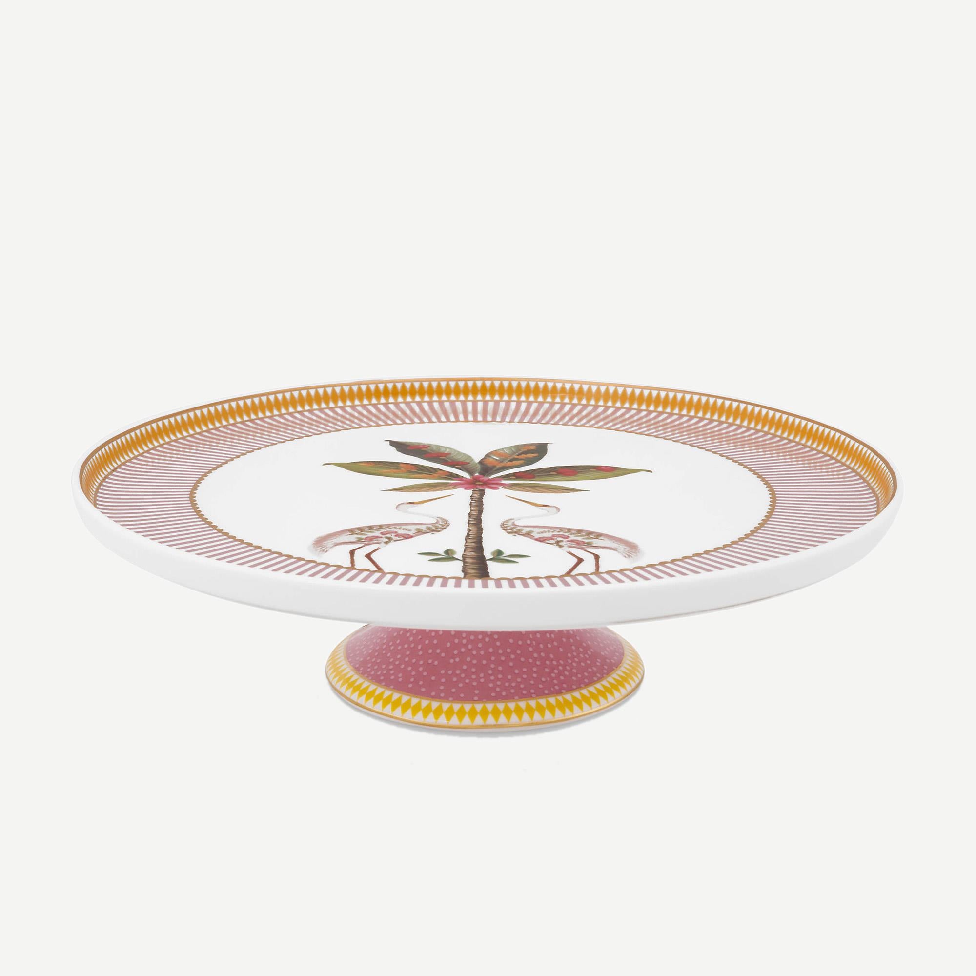 PIP STUDIO La Majorelle Pembe Porselen Kek Standı 21 Cm