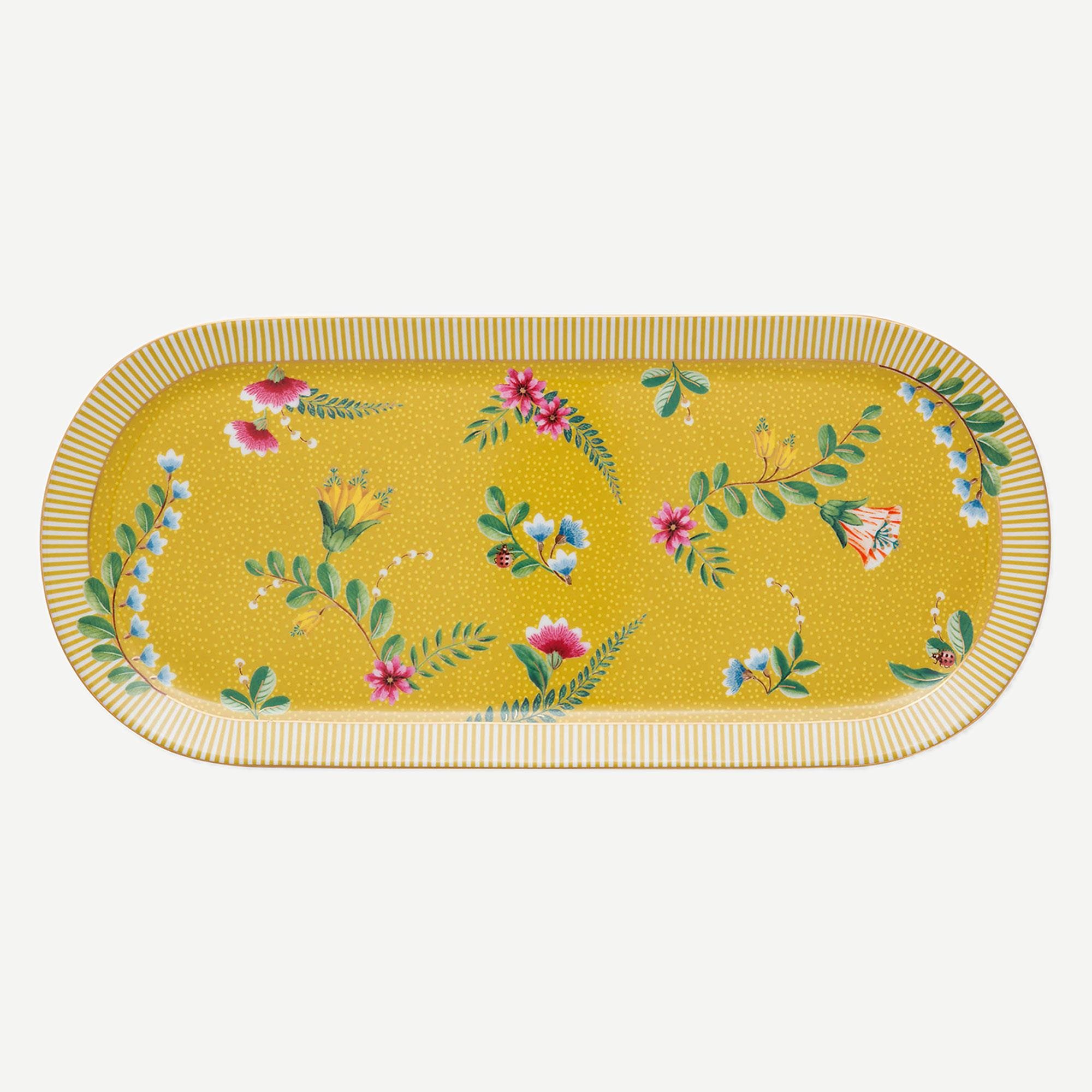 PIP STUDIO LA MAJORELLE SARI OVAL KEK SERVİS TABAĞI 33 CM