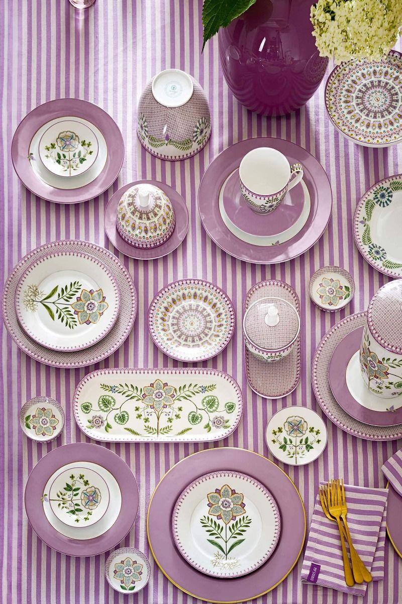 PIP STUDIO Lily & Lotus Oval Kek Servis Tabağı 33 cm