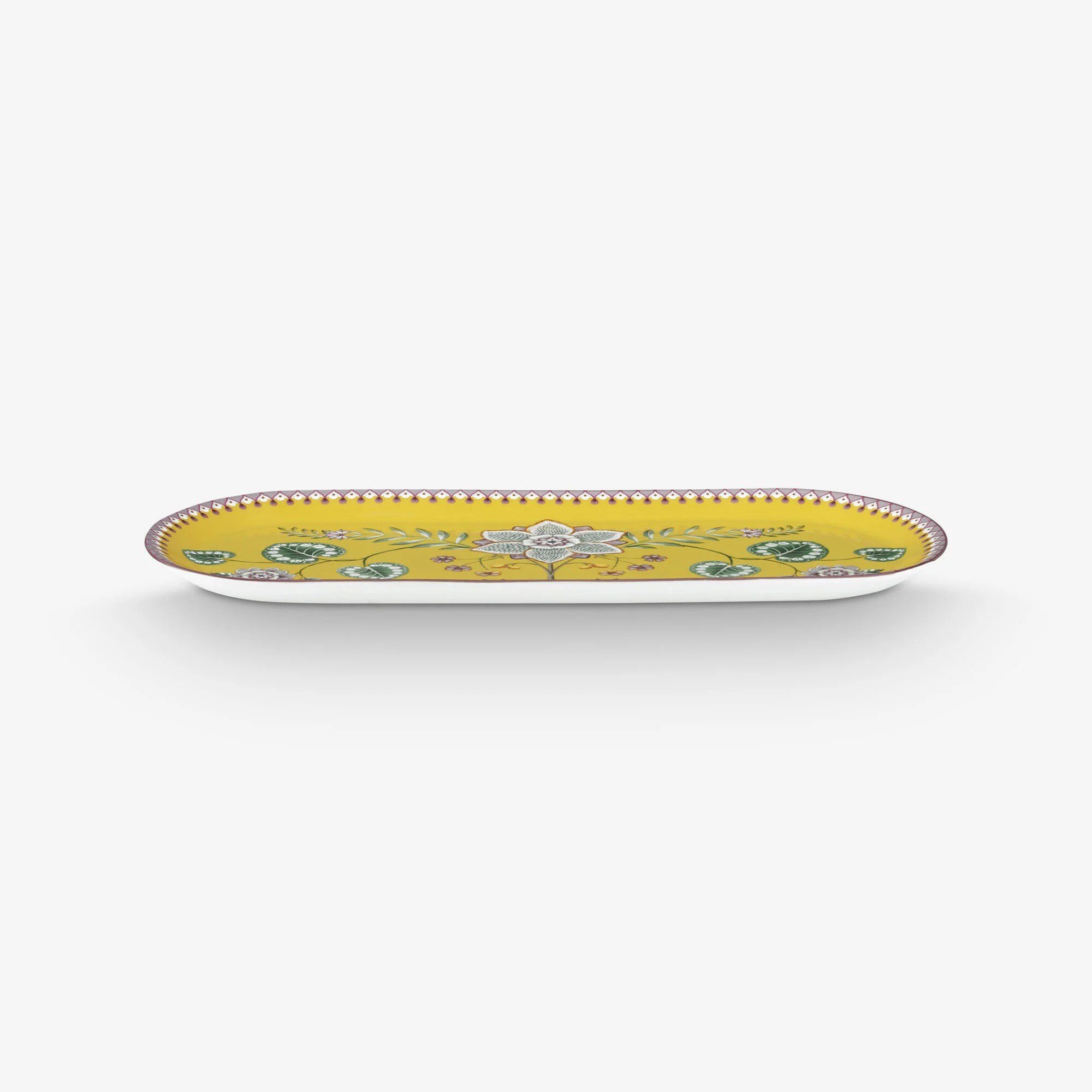 Pip Studio Lily & Lotus Sarı Porselen Servis Tabağı 33 Cm