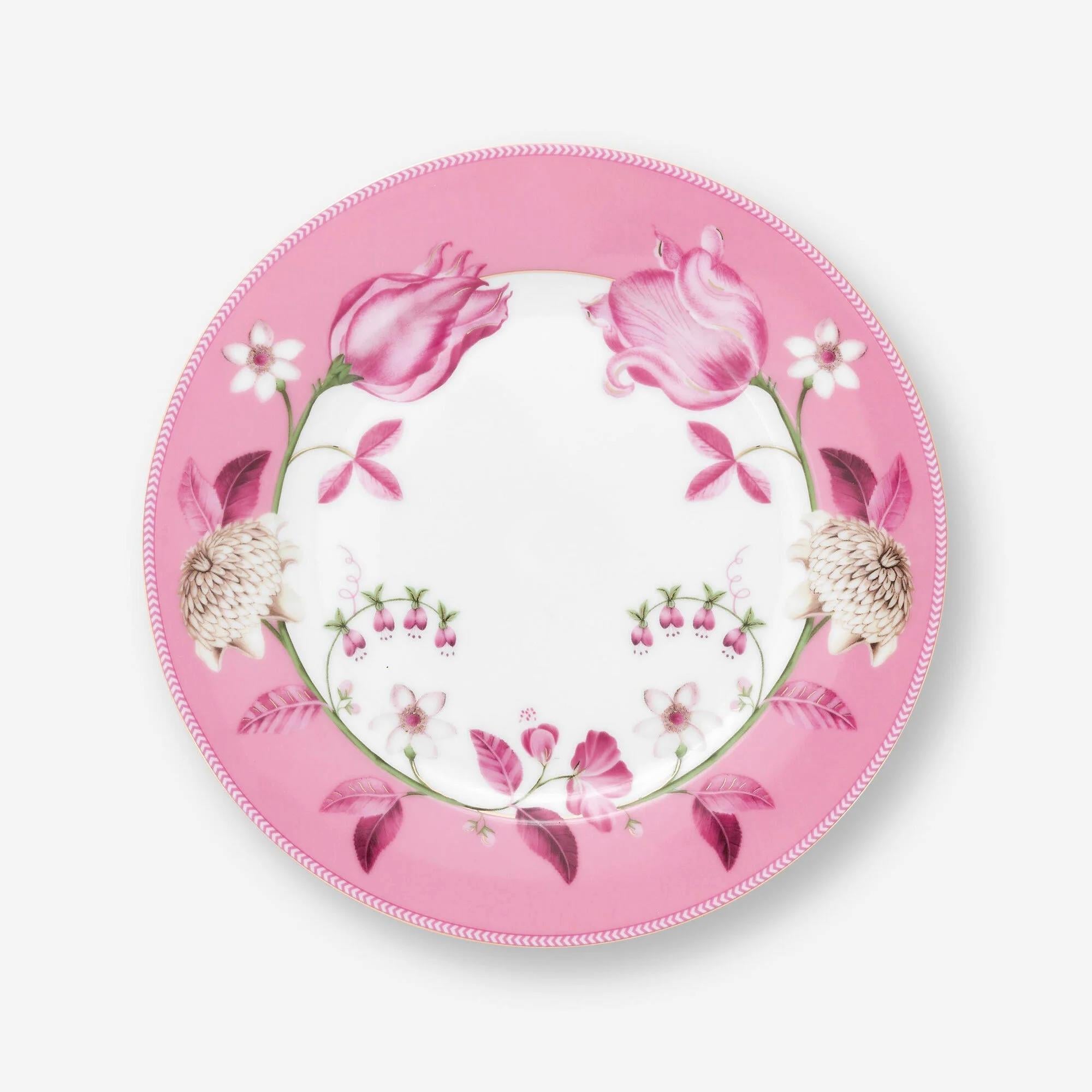 Pip Studio Pembe Porselen Kahvaltı Tabağı 23 Cm Jolie Collection