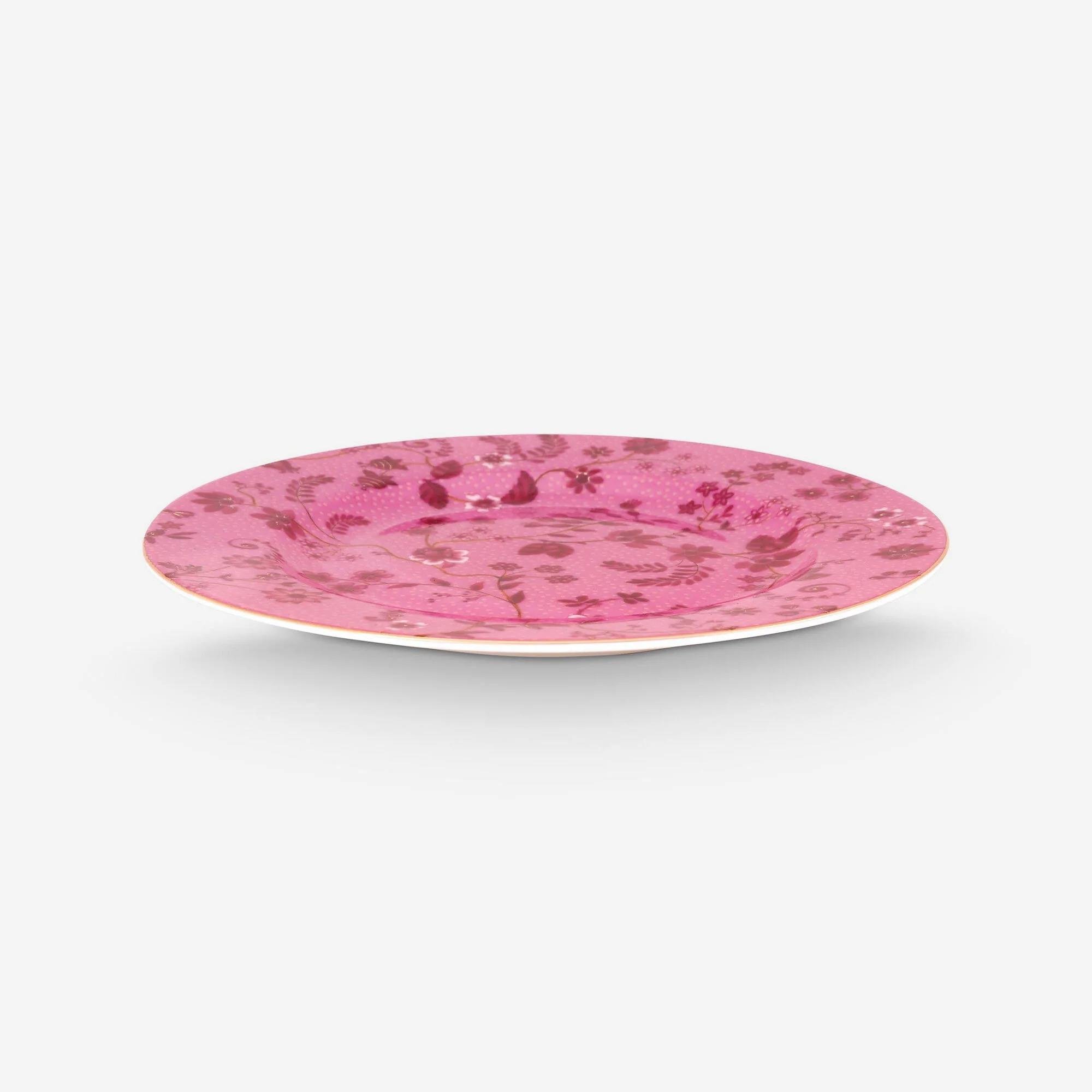 Pip Studio Pembe Porselen Pasta Tabağı 17 Cm Jolie Collection