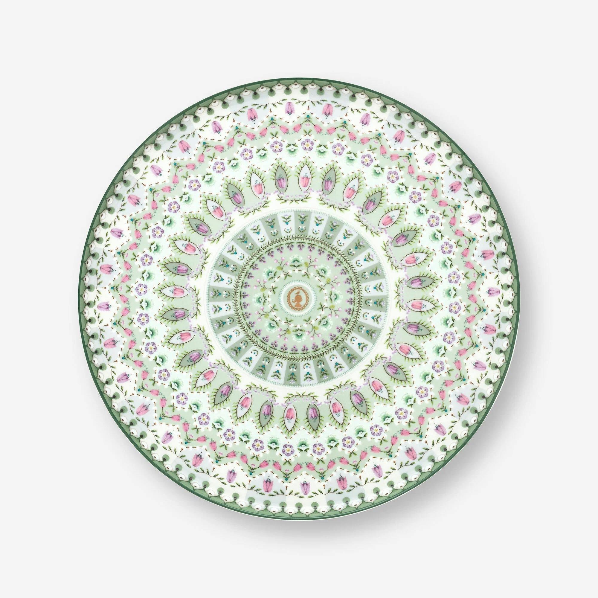 Pip Studio Yeşil Porselen Kek Standı 21 Cm Lily & Lotus Collection