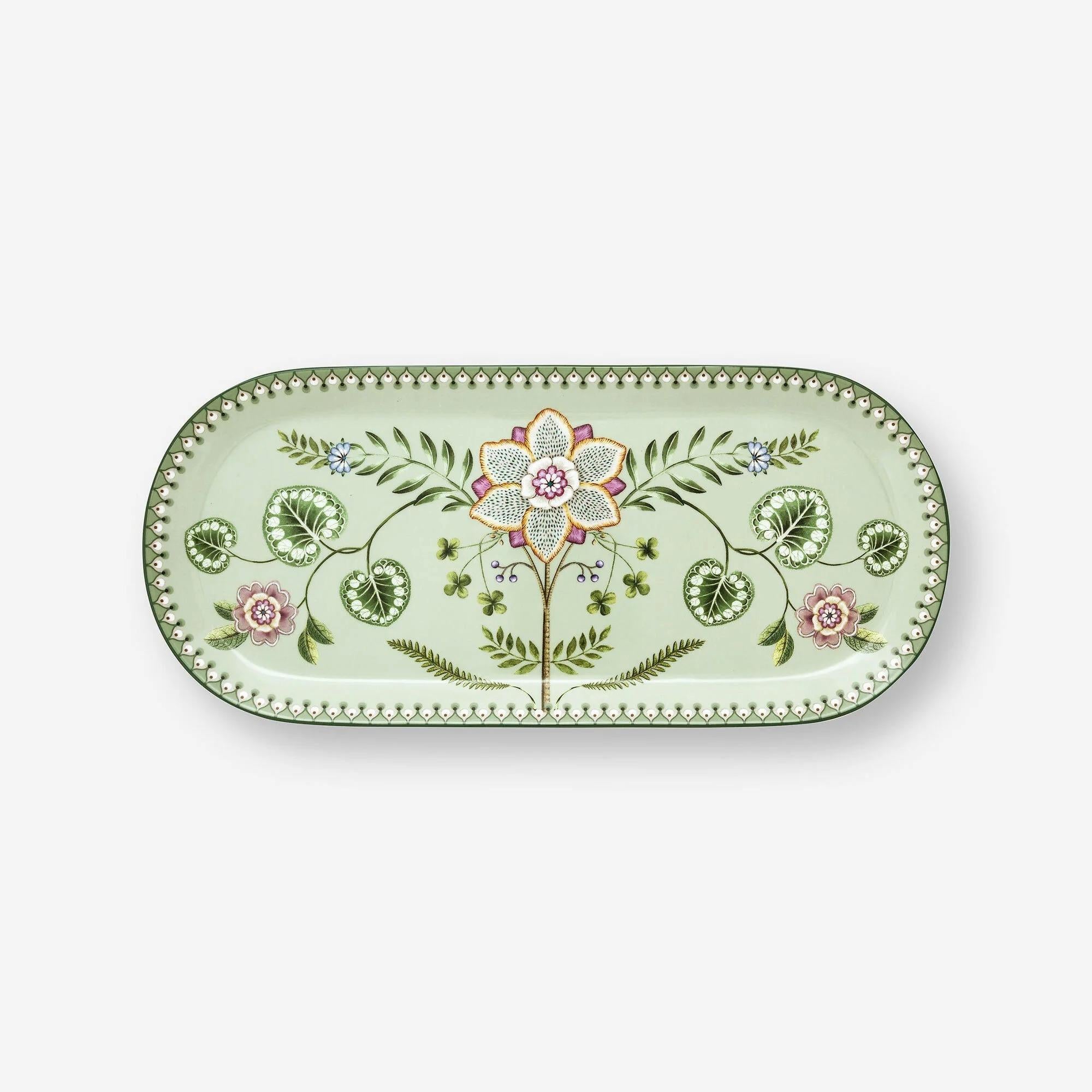Pip Studio Yeşil Porselen Servis Tabağı 33 Cm Lily & Lotus Collection