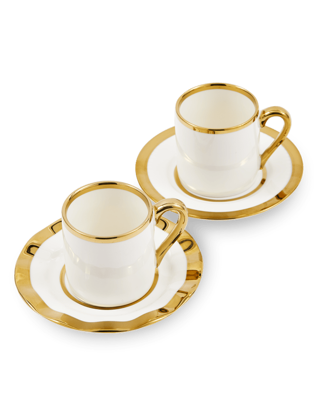Pols Potten Espresso Cups Golden Finds Set 4